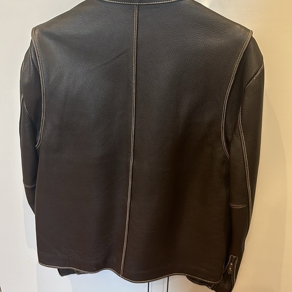 Leather jacket, agave denim men’s L - Picture 5 of 15